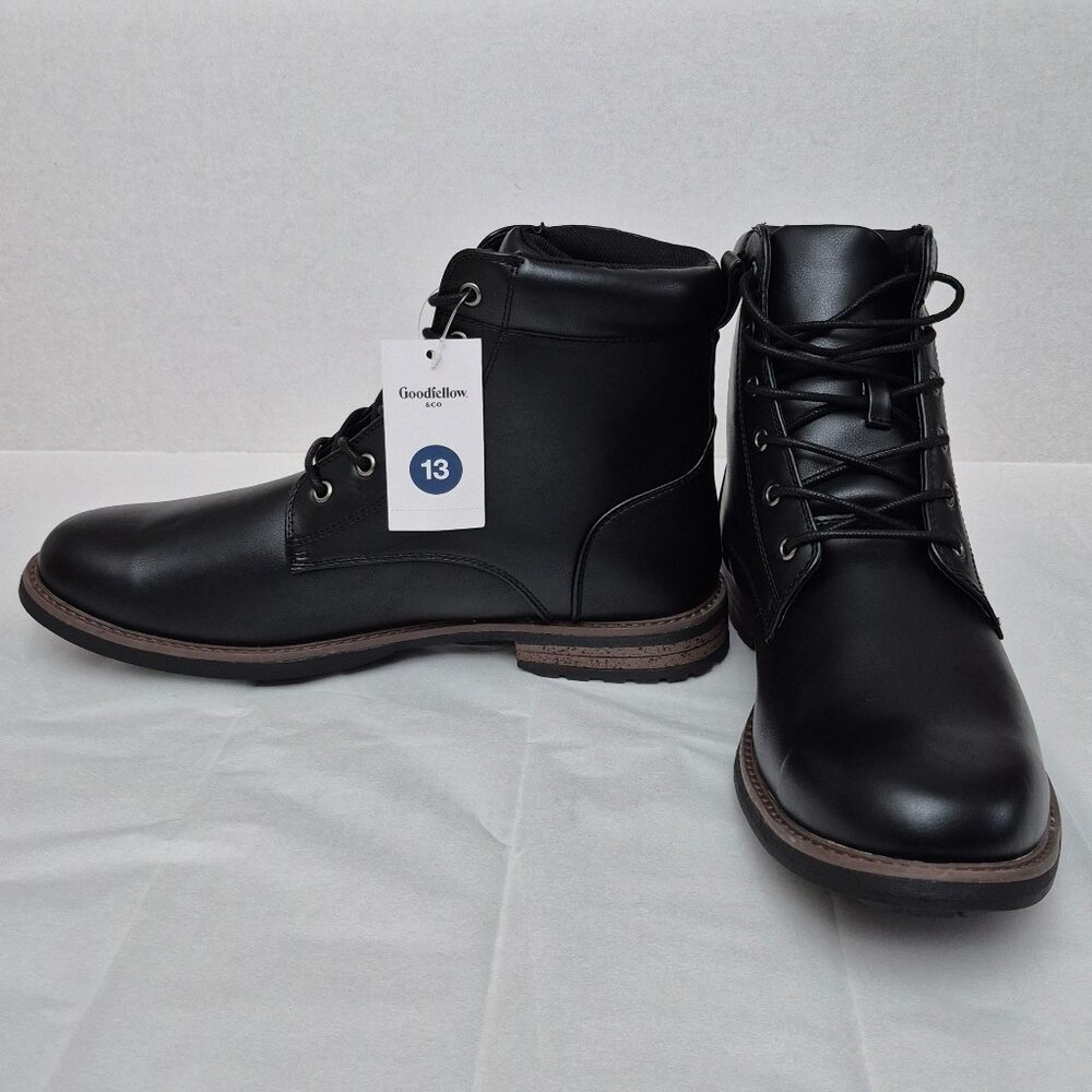 Men's Jeffrey Combat Suede Boots - Goodfellow & Co™ Black Size 13 - NWT